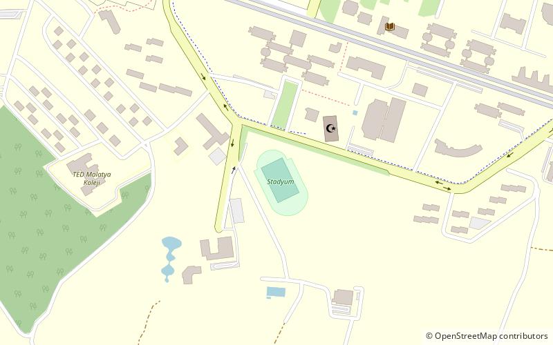 İnönü University location map