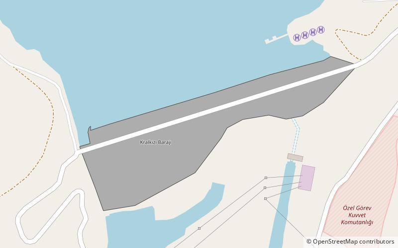 Barrage de Kralkızı location map