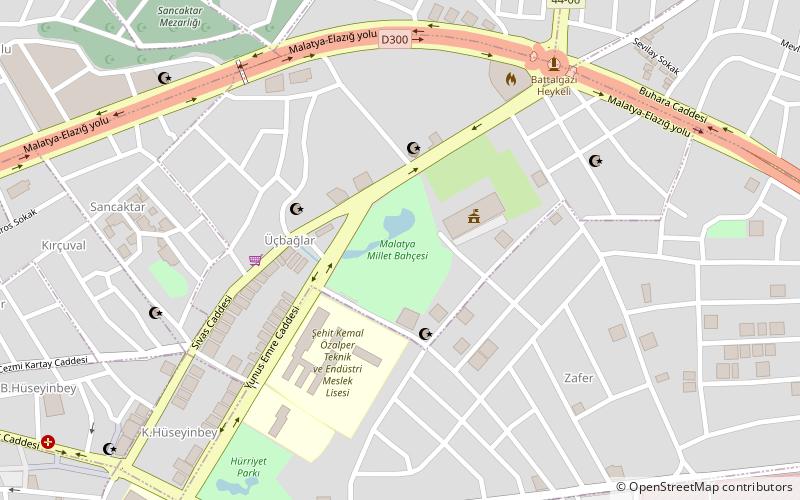 Malatya İnönü Stadium location map