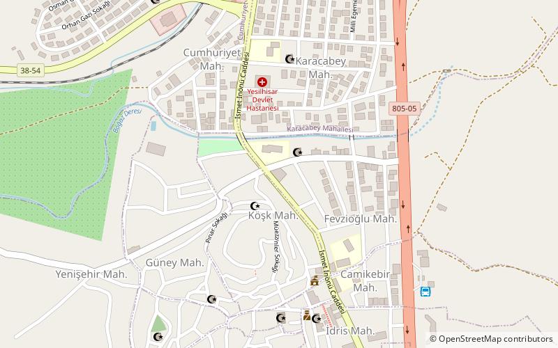 Yeşilhisar location map