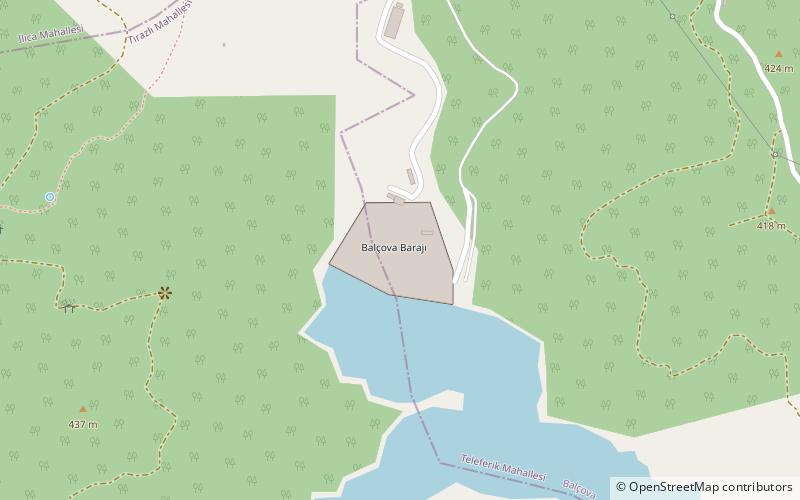 Balçova Dam location map