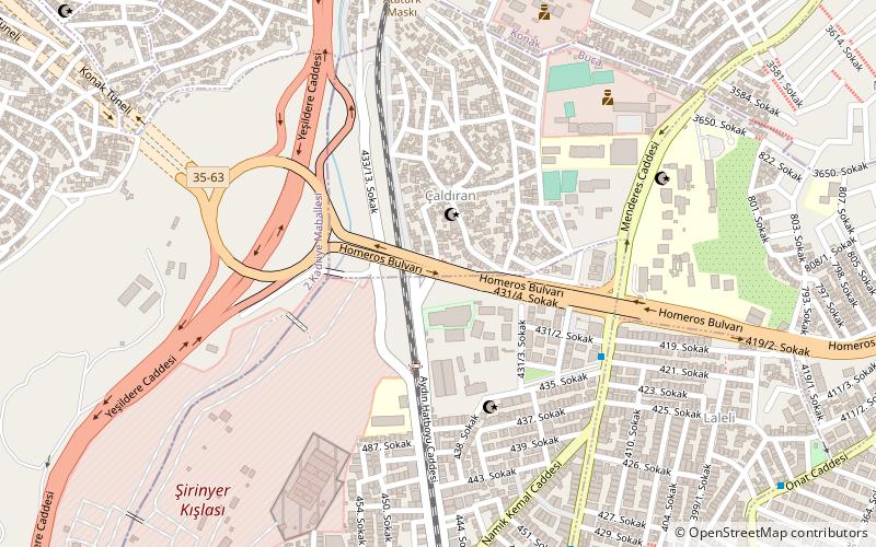 homeros boulevard esmirna location map