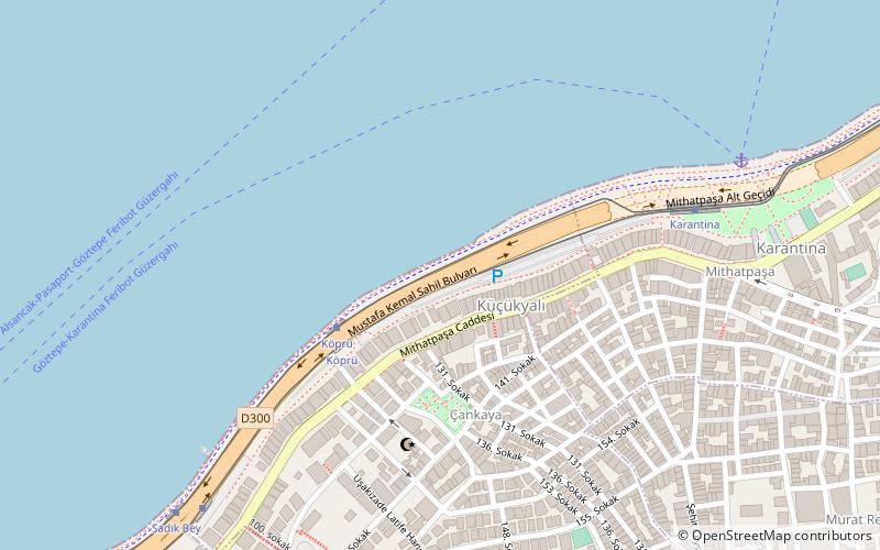 Mustafa Kemal Coastal Boulevard location map