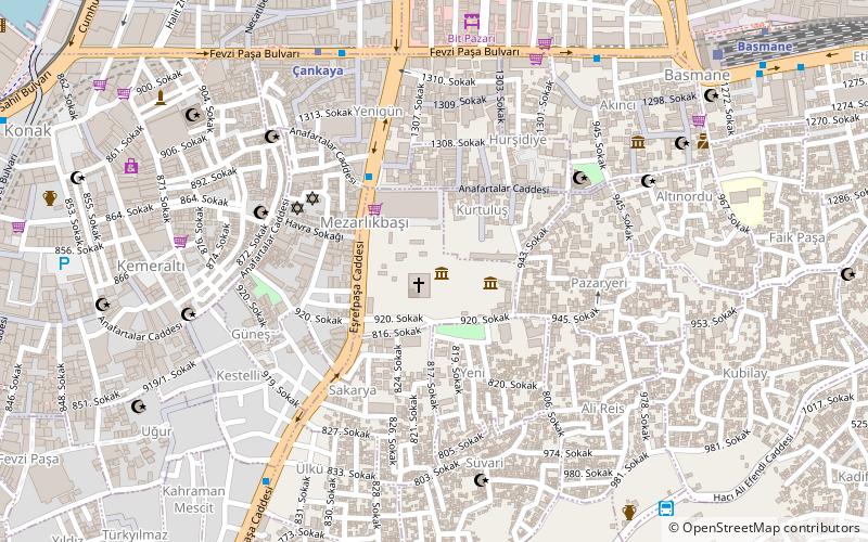 Agora of Smyrna location map
