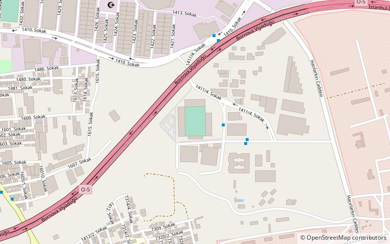 Bornova Stadium location map