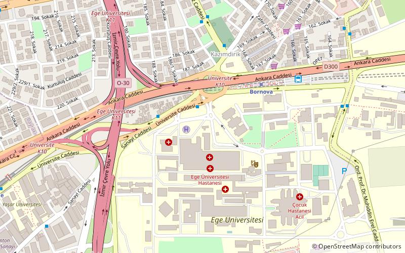 Ege University location map