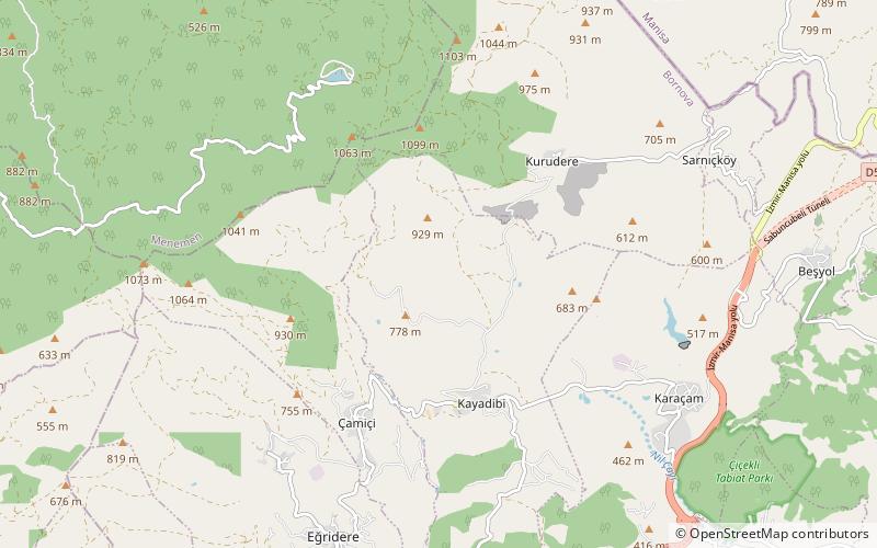 Monte Yamanlar location map