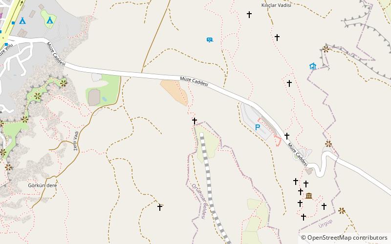sakli church goreme location map