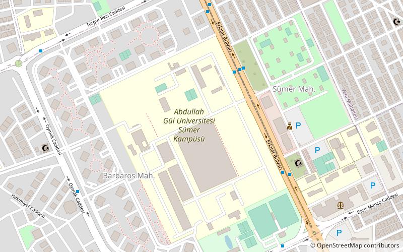 Abdullah-Gül-Universität location map