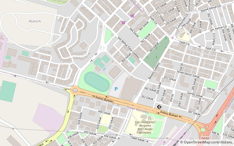 enka sport hall aliaga location map