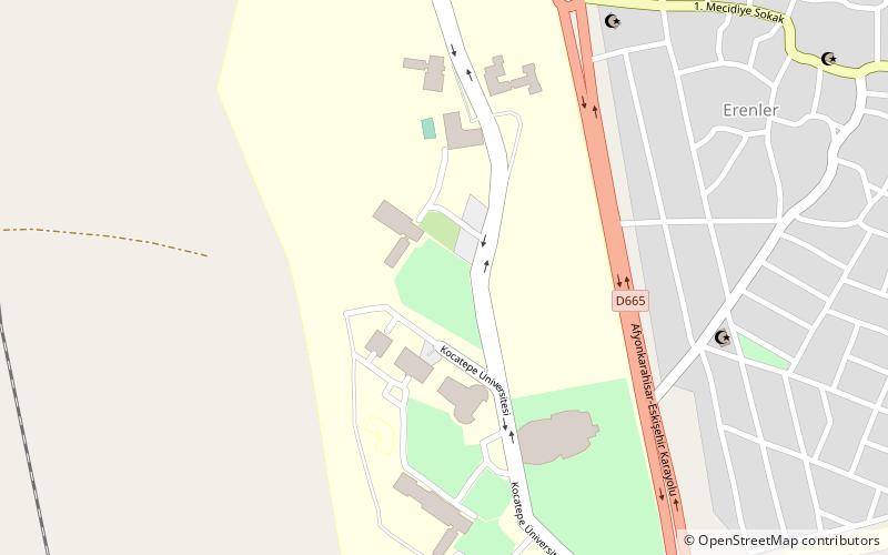 Afyon Kocatepe University location map