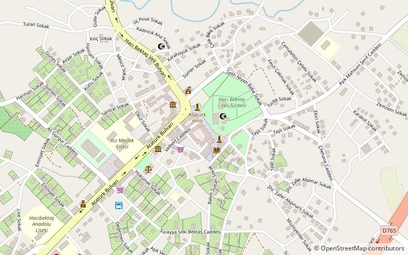 hacibektas location map