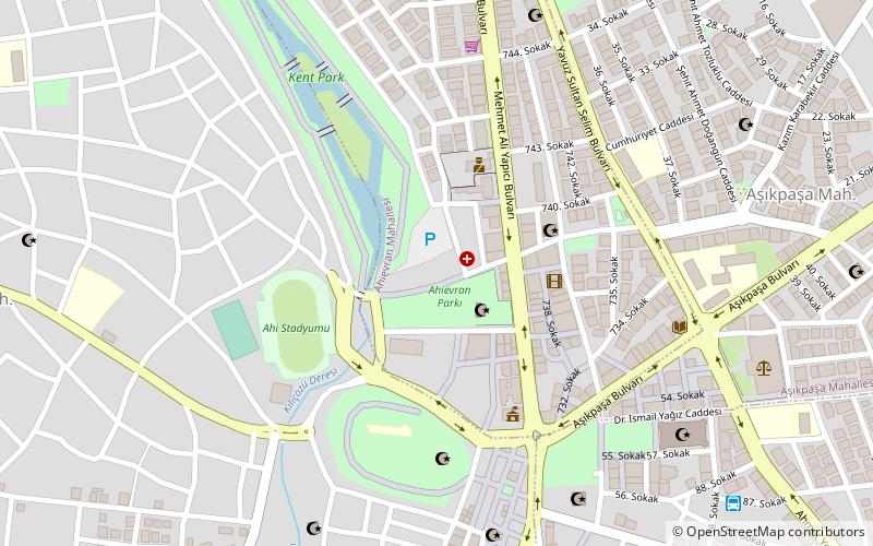 kirsehir museum location map
