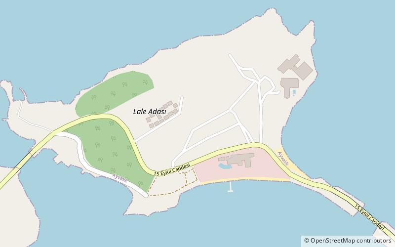 lale island ayvalik location map