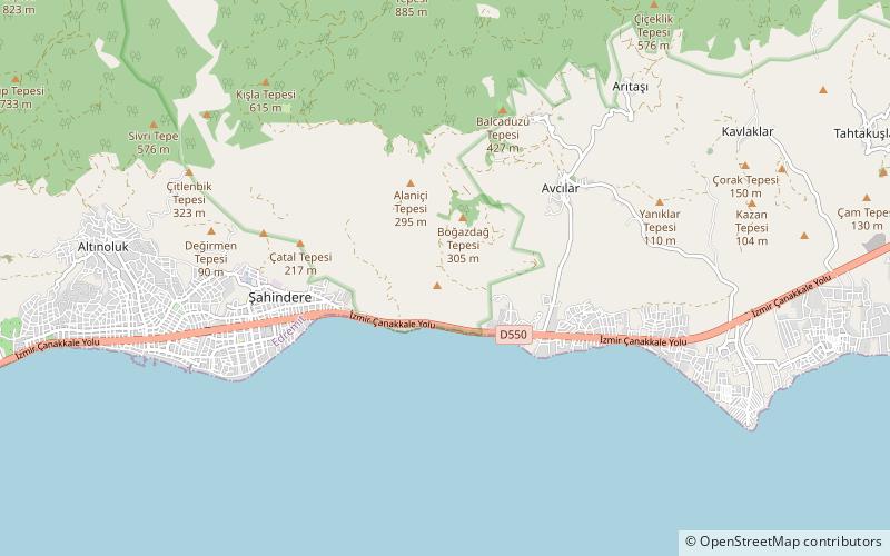 antandros altinoluk location map