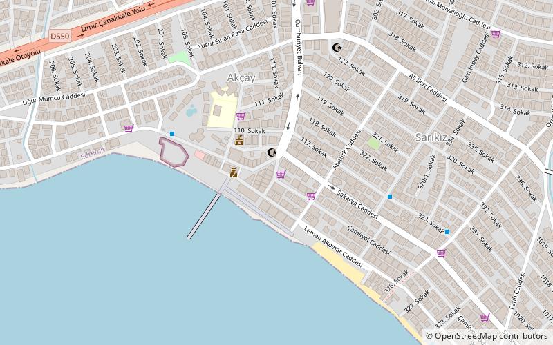 Akçay location map