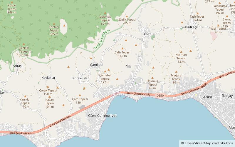 Güre location map