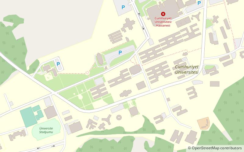 cumhuriyet university sivas location map