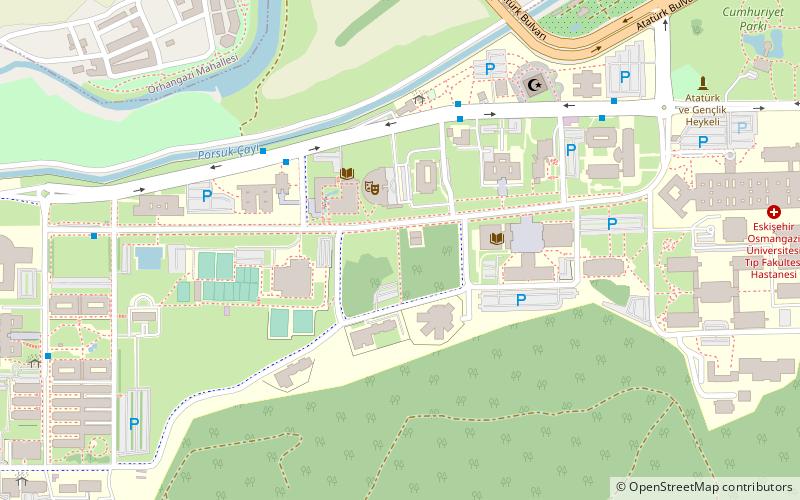 Eskişehir Osmangazi University location map