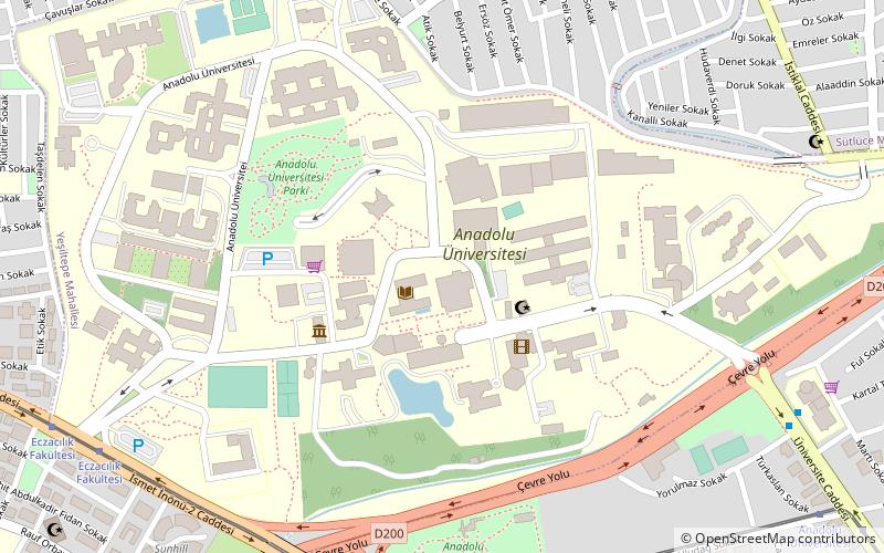 anadolu universitesi sport hall eskisehir location map