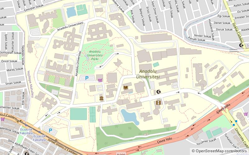 anadolu universitesi eskisehir location map