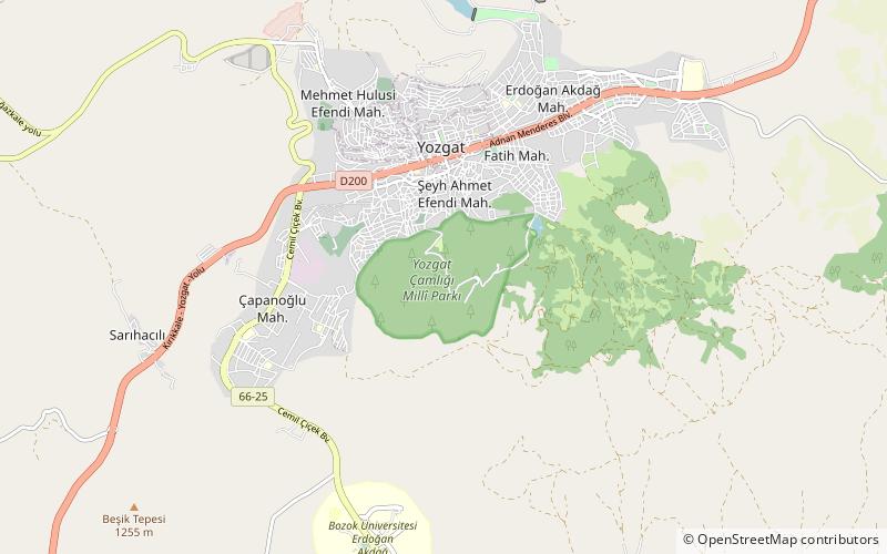 Yozgat Pine Grove National Park location map