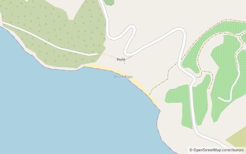 beylik plaji location map