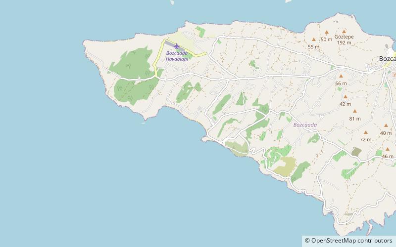 habbele plaji bozcaada location map