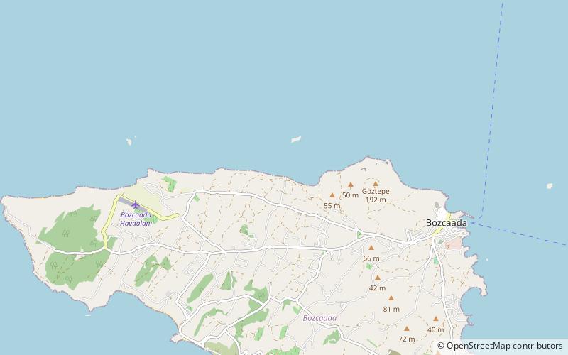 cayir koyu plaji bozcaada location map
