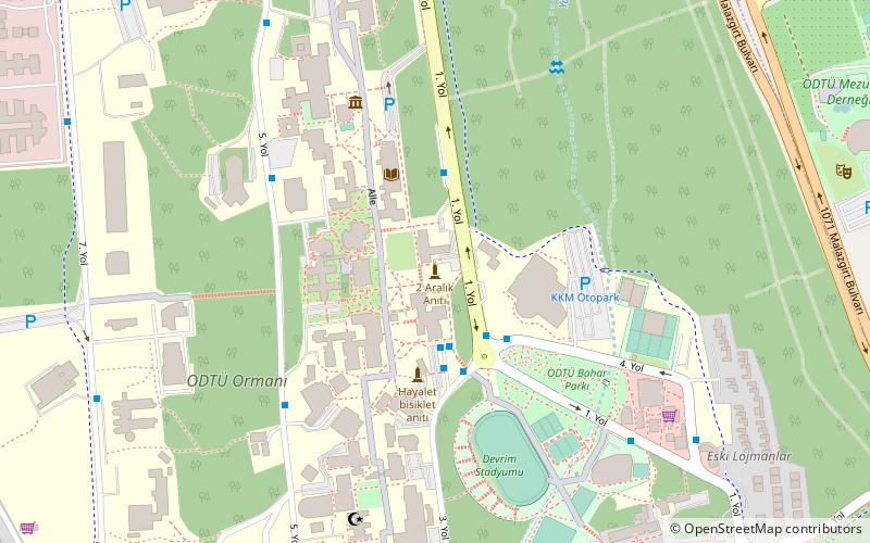 METU Library location map