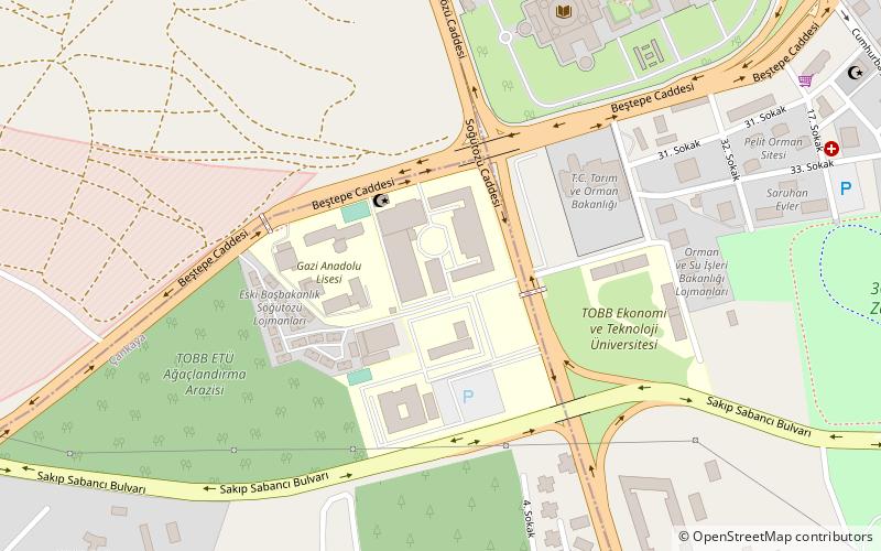 tobb sport hall ankara location map