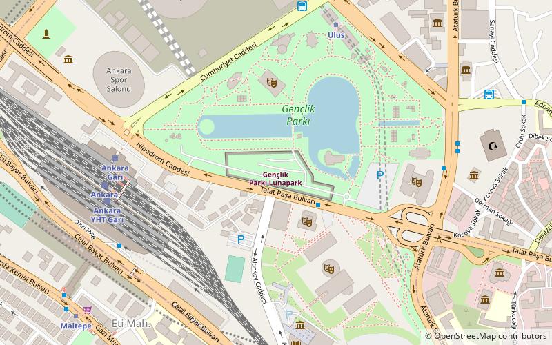 genclik parki lunapark ankara location map