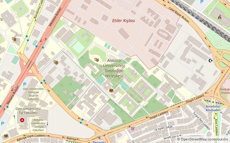 uniwersytet ankara location map