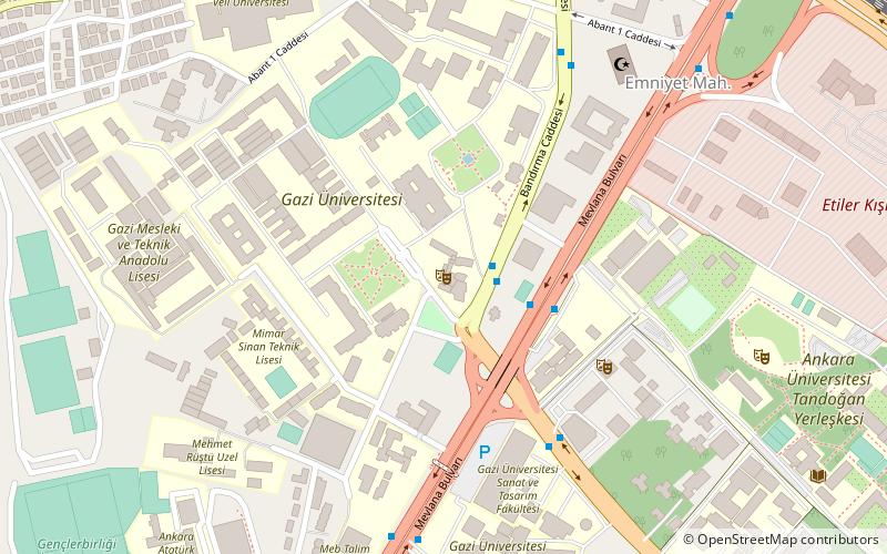 gazi universitesi ankara location map