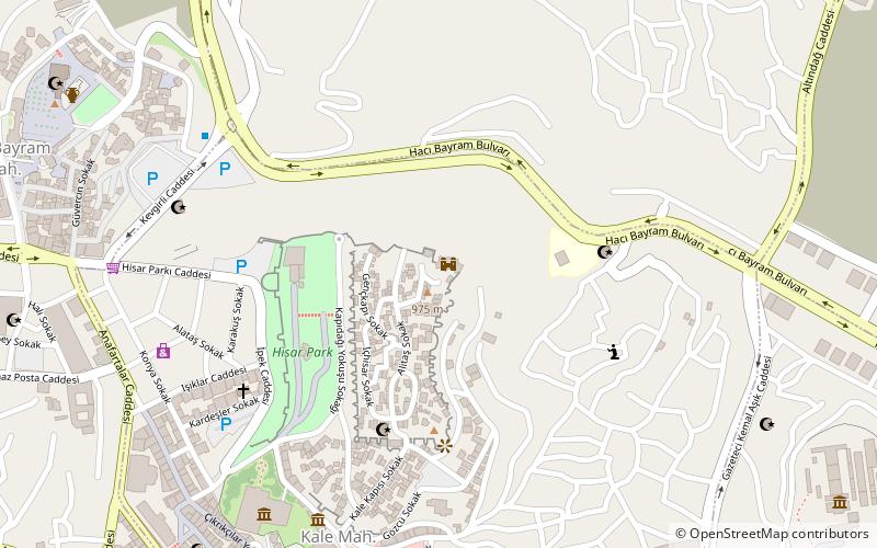 Ankara Castle location map