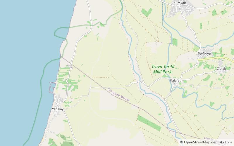 kum tepe troya location map