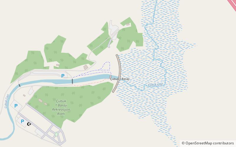 barrage de cubuk i ankara location map