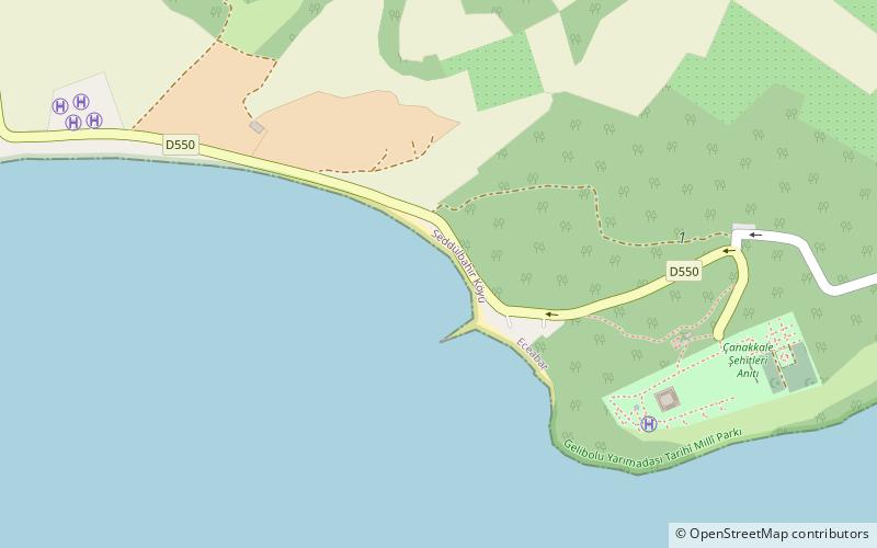 beach s location map
