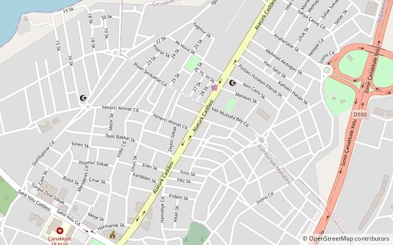 kepez canakkale location map