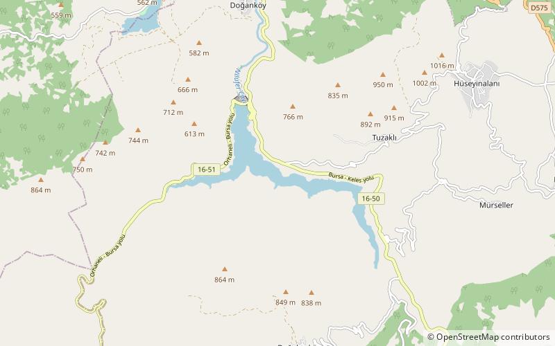 Doğancı-1 Dam location map