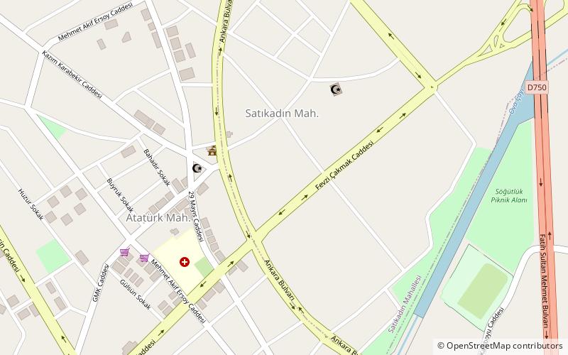 Kahramankazan location map