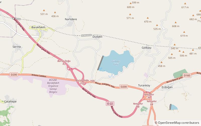 Gölbaşı Dam location map
