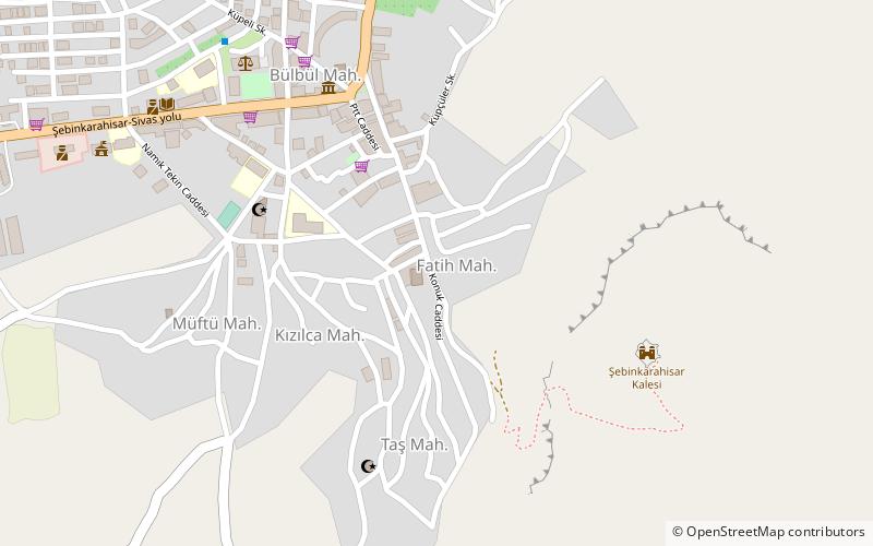sebinkarahisar district location map