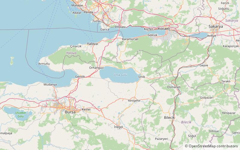 Lago de İznik location map