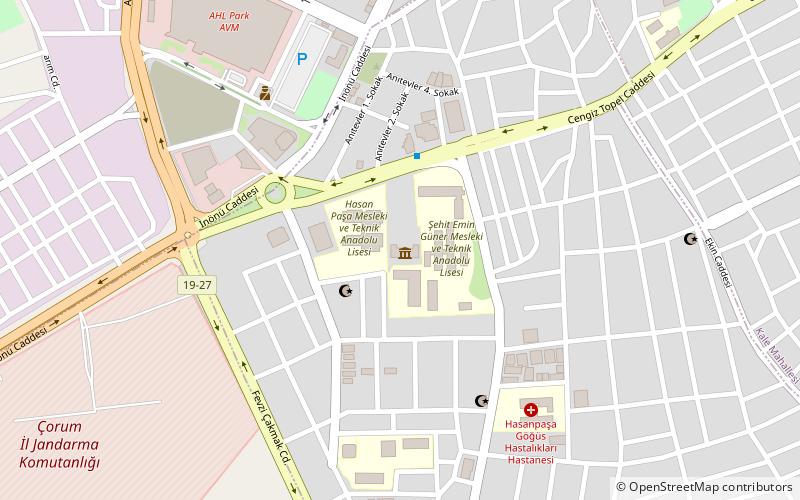 Corum Muzesi location map