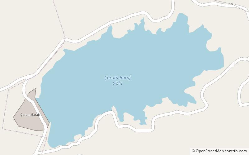 Çorum Dam location map