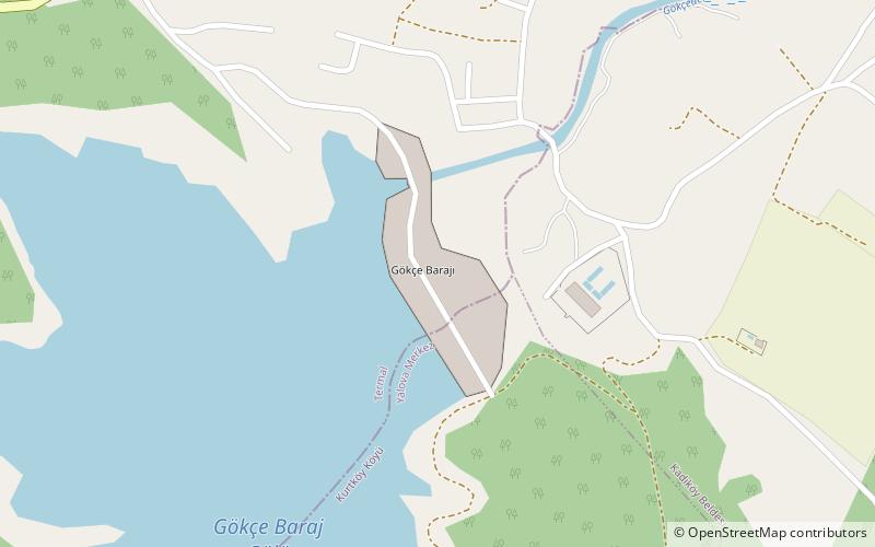 Gökçe-Talsperre location map