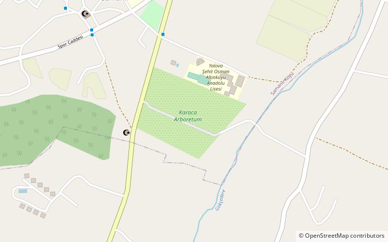 karaca arboretum yalova location map
