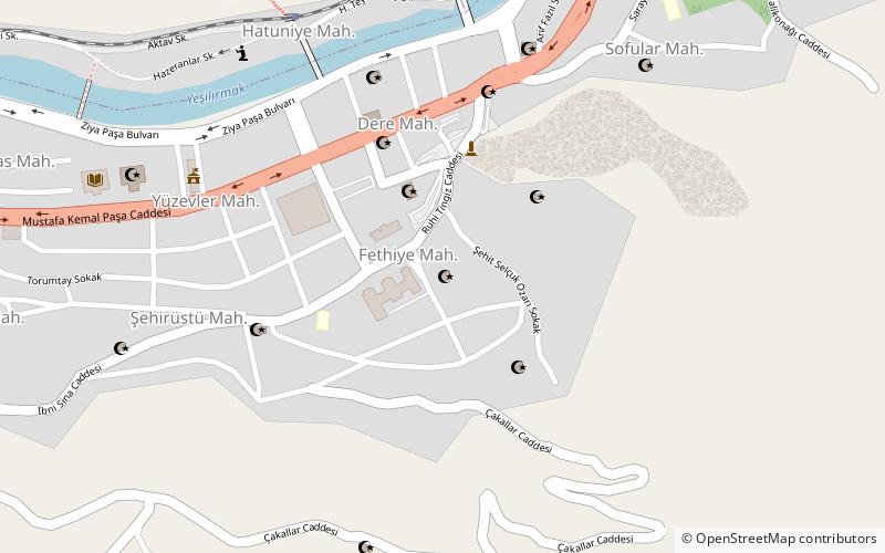fethiye camii amasya location map