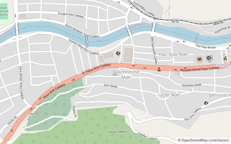 gok medrese amasya location map